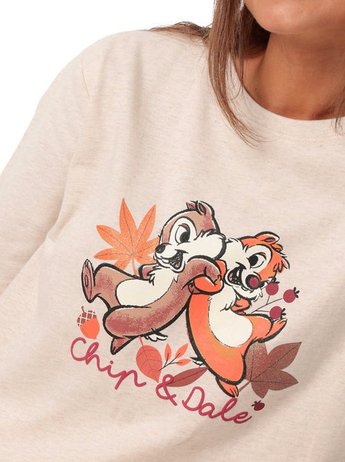 DISNEY Pijama Manga Larga Felpa Chip N´Dale para Mujer - Kiabi DISNEY Pijama Manga Larga Felpa Chip N´Dale para Mujer - Kiabi