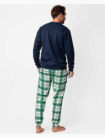 DISNEY Pijama Manga Larga Felpa Ski Mouse para Hombre