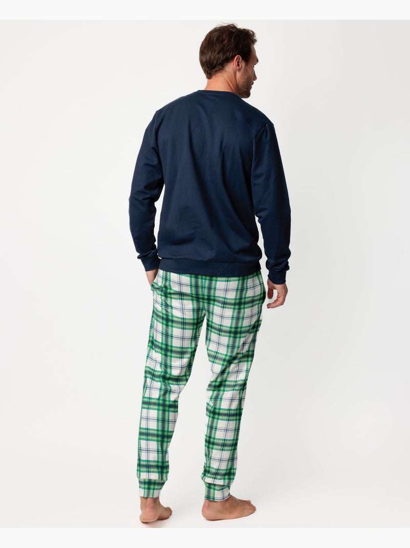 DISNEY Pijama Manga Larga Felpa Ski Mouse para Hombre Azul marino - Kiabi
