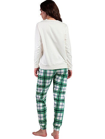 DISNEY Pijama Manga Larga Felpa Ski Mouse para Mujer