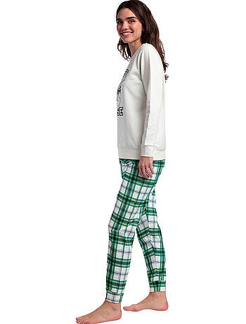 DISNEY Pijama Manga Larga Felpa Ski Mouse para Mujer