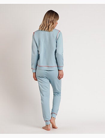 DISNEY Pijama Manga Larga Felpa Winter Club para Mujer