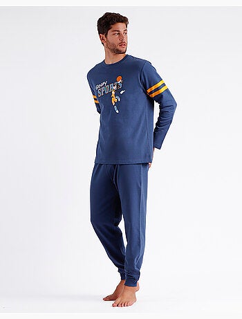 DISNEY Pijama Manga Larga Goofy Stories para Hombre