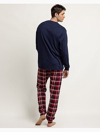 DISNEY Pijama Manga Larga Grumpy Navy para Hombre