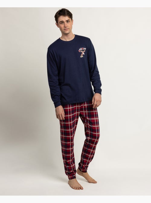 DISNEY Pijama Manga Larga Grumpy Navy para Hombre - Kiabi