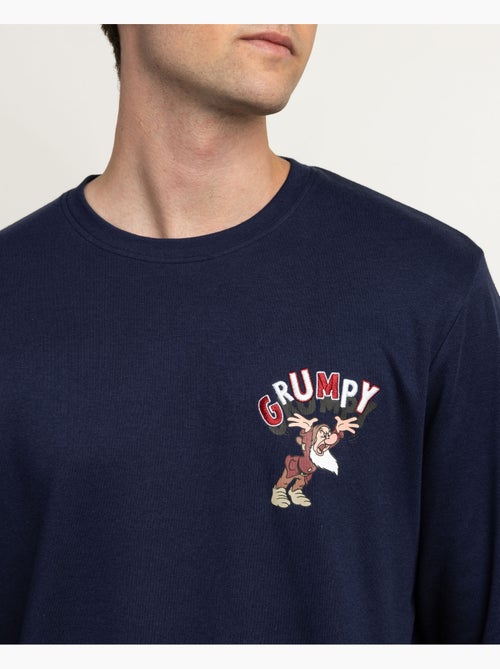 DISNEY Pijama Manga Larga Grumpy Navy para Hombre - Kiabi