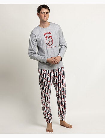 DISNEY Pijama Manga Larga It´S Time para Hombre