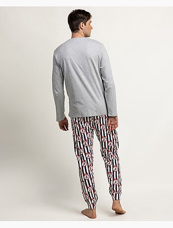 DISNEY Pijama Manga Larga It´S Time para Hombre