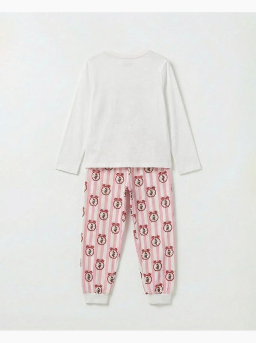 DISNEY Pijama Manga Larga It´S Time para Niña - Kiabi DISNEY Pijama Manga Larga It´S Time para Niña - Kiabi