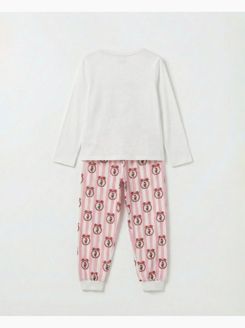 DISNEY Pijama Manga Larga It´S Time para Niña Crudo - Kiabi