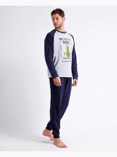 DISNEY Pijama Manga Larga Kermit Wanted para Hombre - Kiabi DISNEY Pijama Manga Larga Kermit Wanted para Hombre - Kiabi