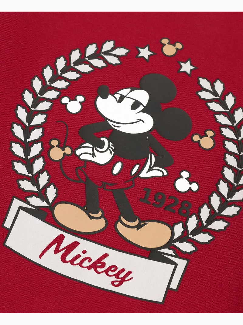 DISNEY Pijama Manga Larga King Mickey para Niño Burdeos - Kiabi