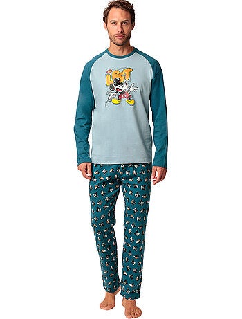 DISNEY Pijama Manga Larga Lost Mickey para Hombre