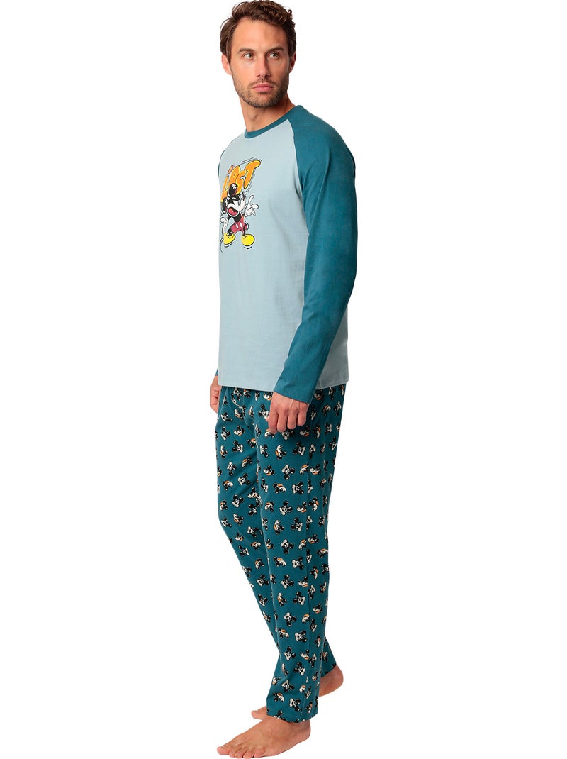 DISNEY Pijama Manga Larga Lost Mickey para Hombre Azul - Kiabi