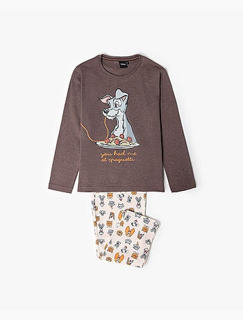 DISNEY Pijama Manga Larga Love Dinner para Niño