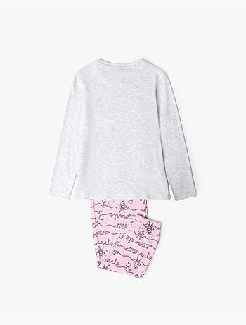 DISNEY Pijama Manga Larga Marie para Niña