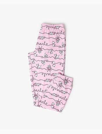 DISNEY Pijama Manga Larga Marie para Niña