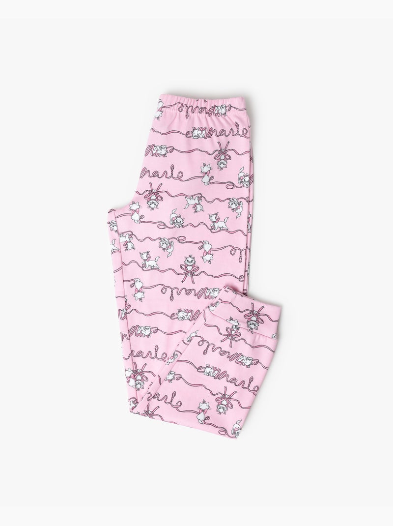 DISNEY Pijama Manga Larga Marie para Niña Gris jaspeado - Kiabi