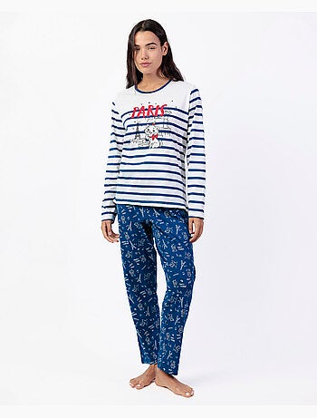 DISNEY Pijama Manga Larga Marie Paris para Mujer