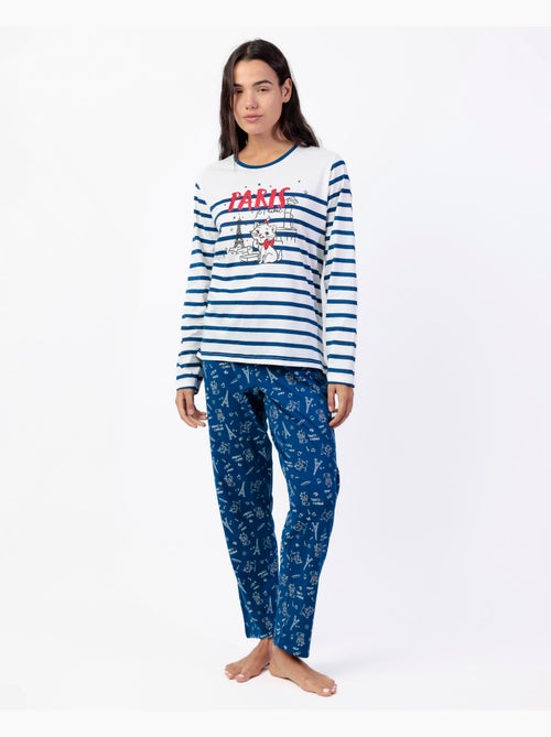 DISNEY Pijama Manga Larga Marie Paris para Mujer - Kiabi DISNEY Pijama Manga Larga Marie Paris para Mujer - Kiabi