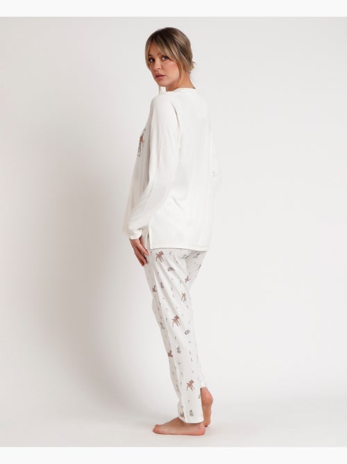 DISNEY Pijama Manga Larga Maternity Bambi You are so Loved para Mujer - Kiabi DISNEY Pijama Manga Larga Maternity Bambi You are so Loved para Mujer - Kiabi