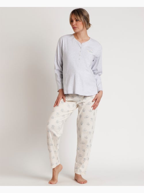 DISNEY Pijama Manga Larga Maternity Dumbo Unique Mum para Mujer - Kiabi DISNEY Pijama Manga Larga Maternity Dumbo Unique Mum para Mujer - Kiabi