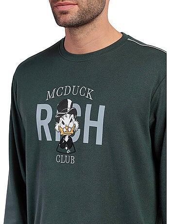 DISNEY Pijama Manga Larga Mcduck para Hombre