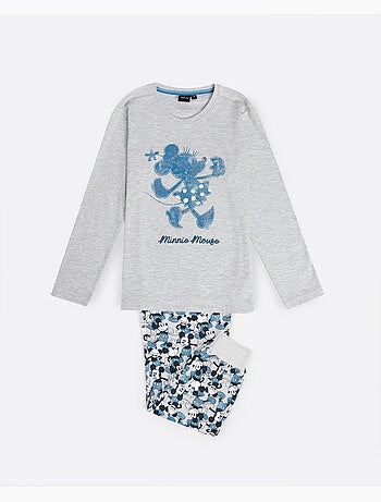 DISNEY Pijama Manga Larga Mickey Jeans para Niña
