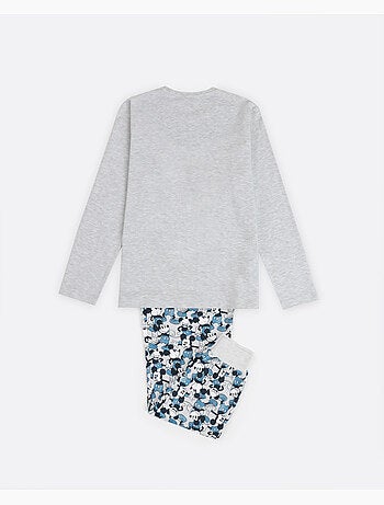 DISNEY Pijama Manga Larga Mickey Jeans para Niña