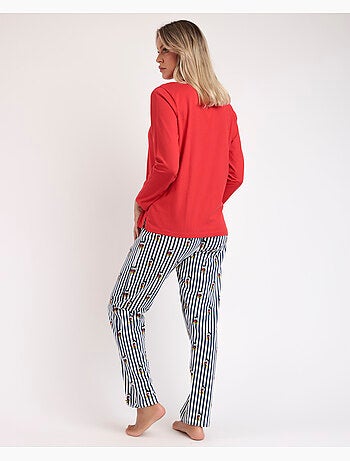 DISNEY Pijama Manga Larga Mickey Ny Summer para Mujer