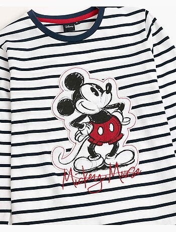 DISNEY Pijama Manga Larga Mickey Patch para Niña