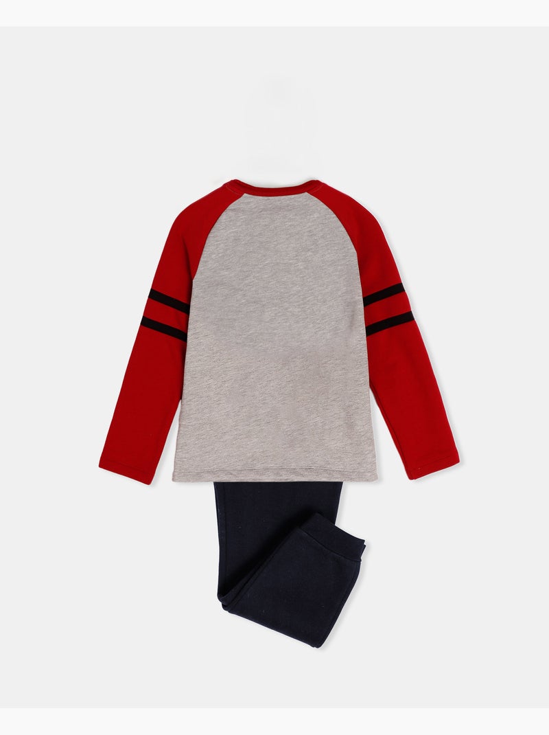 DISNEY Pijama Manga Larga Mickey Shadows para Niño Gris jaspeado - Kiabi