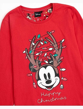 DISNEY Pijama Manga Larga Mickey Xmas para Niña