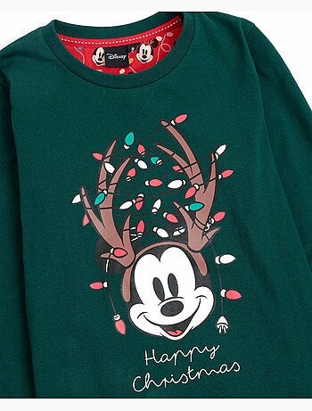 DISNEY Pijama Manga Larga Mickey Xmas para Niño