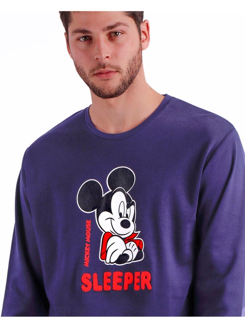 DISNEY Pijama Manga Larga Mickey Zigzag para Hombre - Kiabi DISNEY Pijama Manga Larga Mickey Zigzag para Hombre - Kiabi