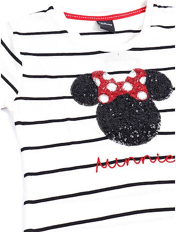 DISNEY Pijama Manga Larga Minnie Sequins para Niña