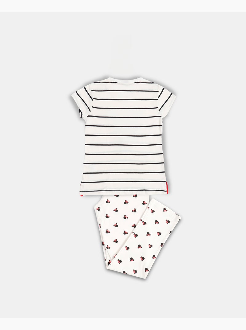 DISNEY Pijama Manga Larga Minnie Sequins para Niña Crudo - Kiabi