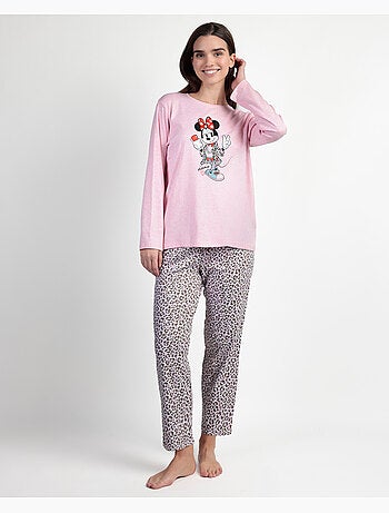 DISNEY Pijama Manga Larga Minnie Skin para Mujer