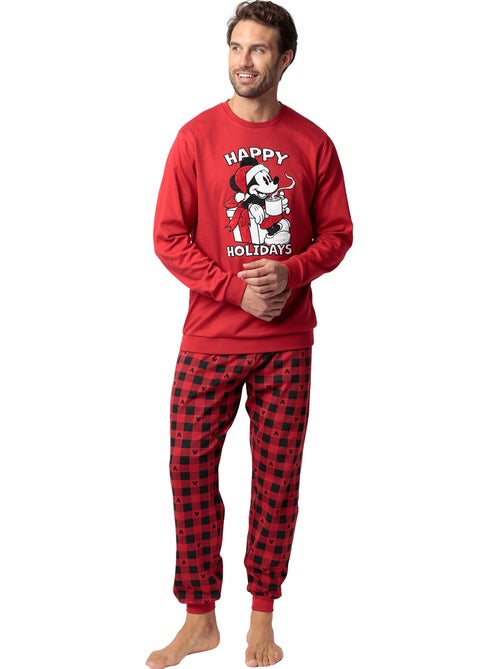 DISNEY Pijama Manga Larga Mouse Holidays para Hombre - Kiabi