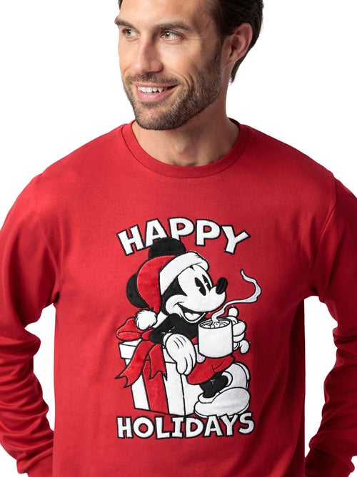 DISNEY Pijama Manga Larga Mouse Holidays para Hombre - Kiabi