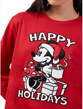 DISNEY Pijama Manga Larga Mouse Holidays para Mujer