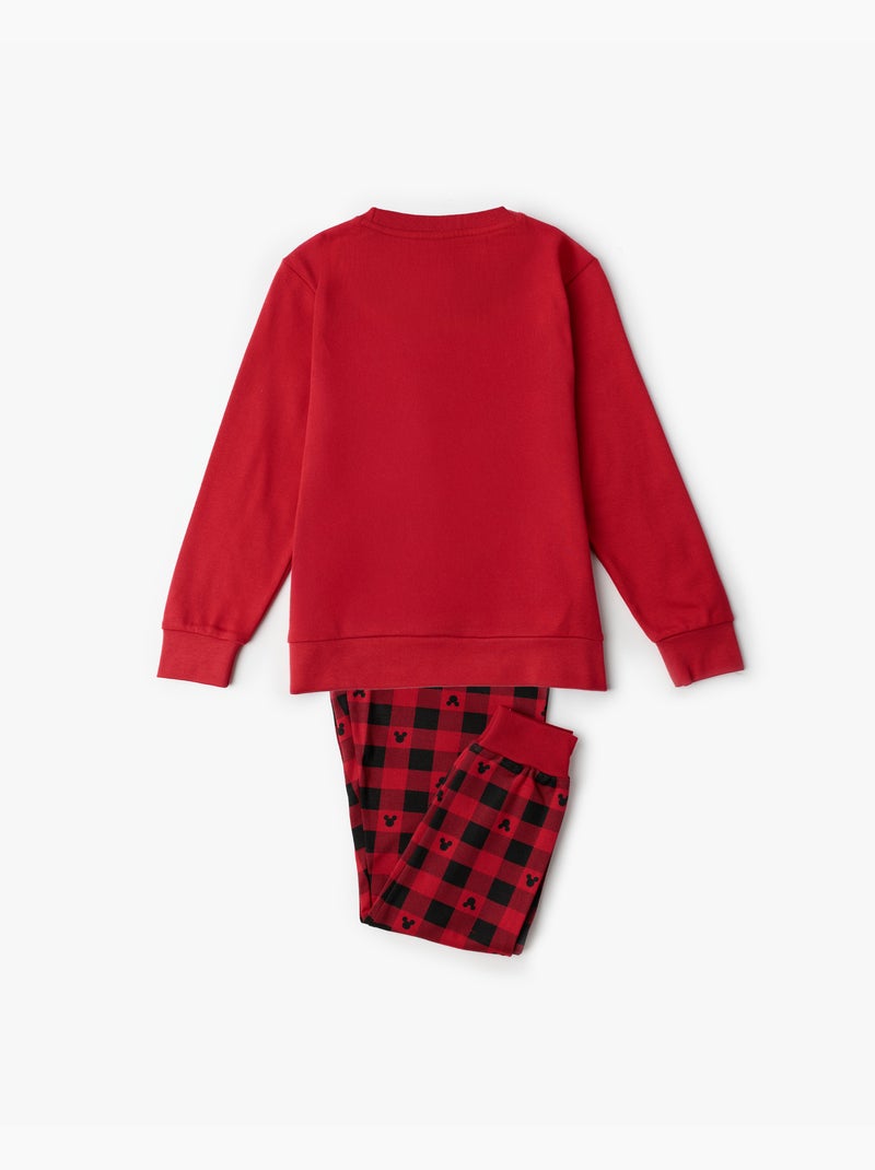 DISNEY Pijama Manga Larga Mouse Holidays para Niña Rojo - Kiabi
