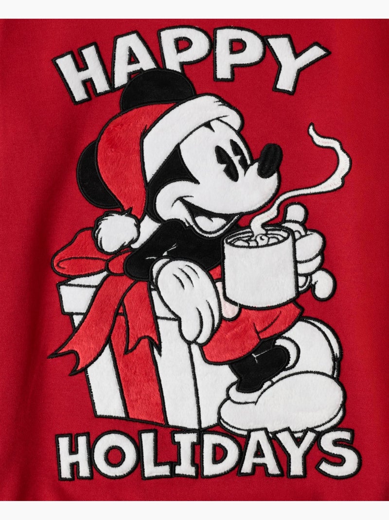 DISNEY Pijama Manga Larga Mouse Holidays para Niña Rojo - Kiabi