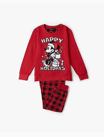 DISNEY Pijama Manga Larga Mouse Holidays para Niño