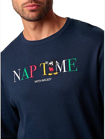 DISNEY Pijama Manga Larga Nap Time para Hombre