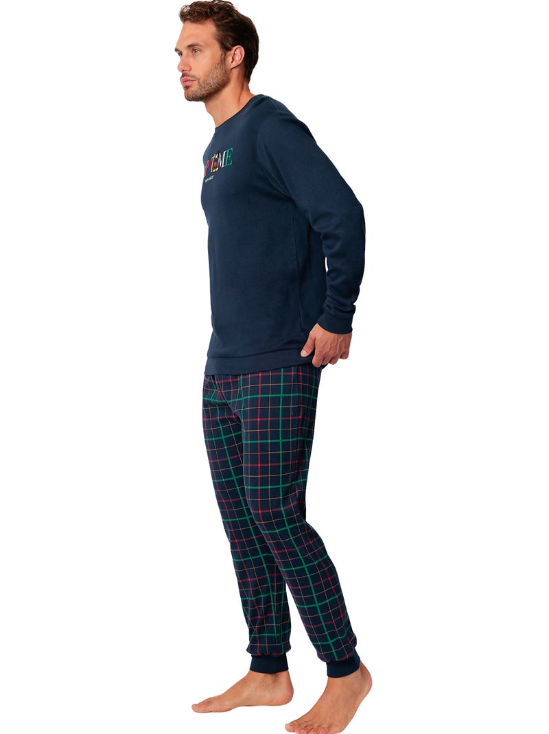 DISNEY Pijama Manga Larga Nap Time para Hombre Azul marino - Kiabi