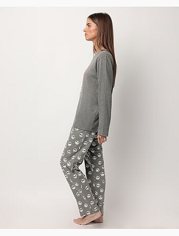 DISNEY Pijama Manga Larga Nightmare para Mujer