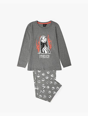 DISNEY Pijama Manga Larga Nightmare para Niña