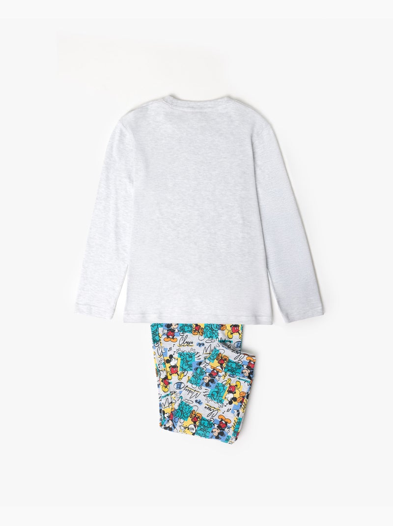 DISNEY Pijama Manga Larga Original Mickey para Niño Gris jaspeado - Kiabi