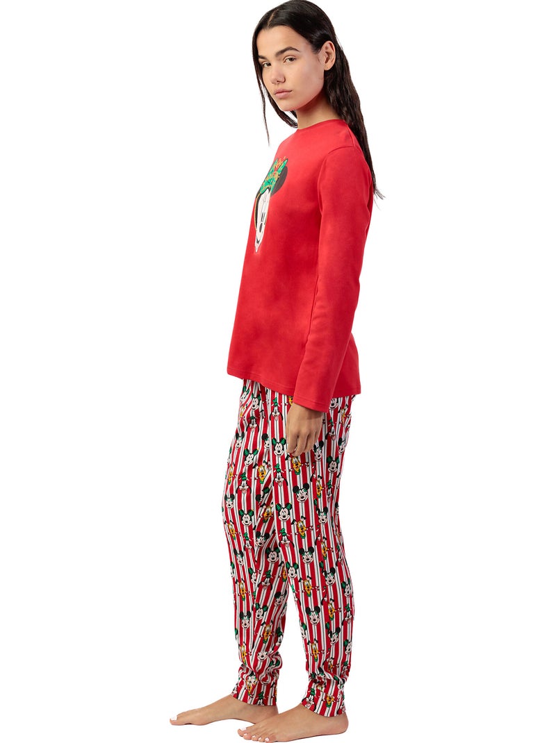 DISNEY Pijama Manga Larga Party Friends para Mujer Rojo - Kiabi